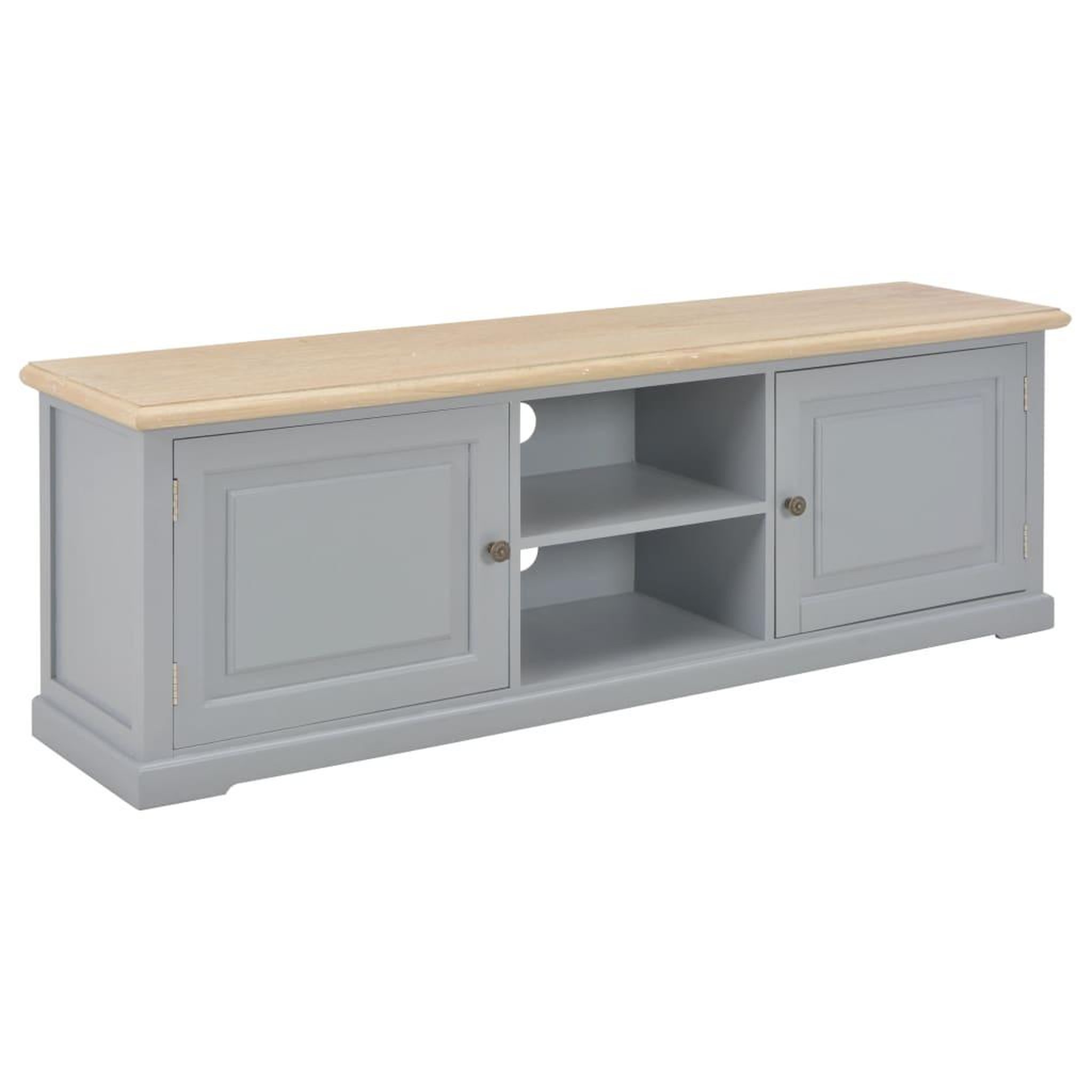 Voir la diapositive 1 : VIDAXL Meuble TV Gris 120x30x40 cm Bois