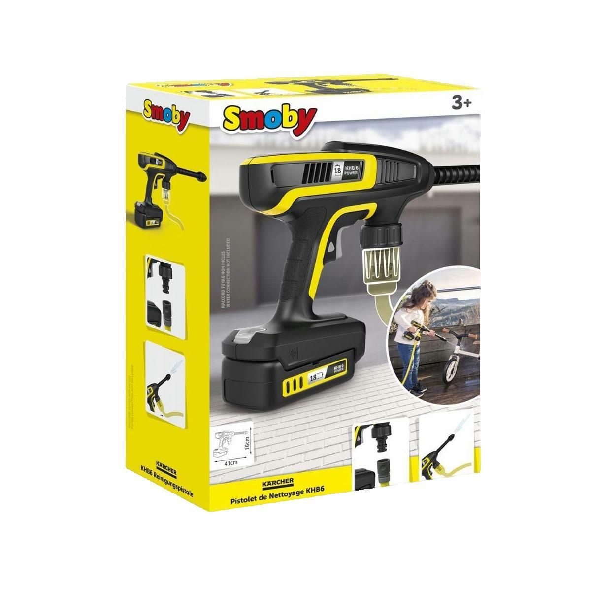 KARCHER Jouet éducatif Smoby Pistolet de nettoyage KHB6 noir et jaune