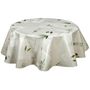 Voir la diapositive 1 : HABITABLE Nappe en toile cirée ronde Aromatic - Diam. 150 cm - Ecru