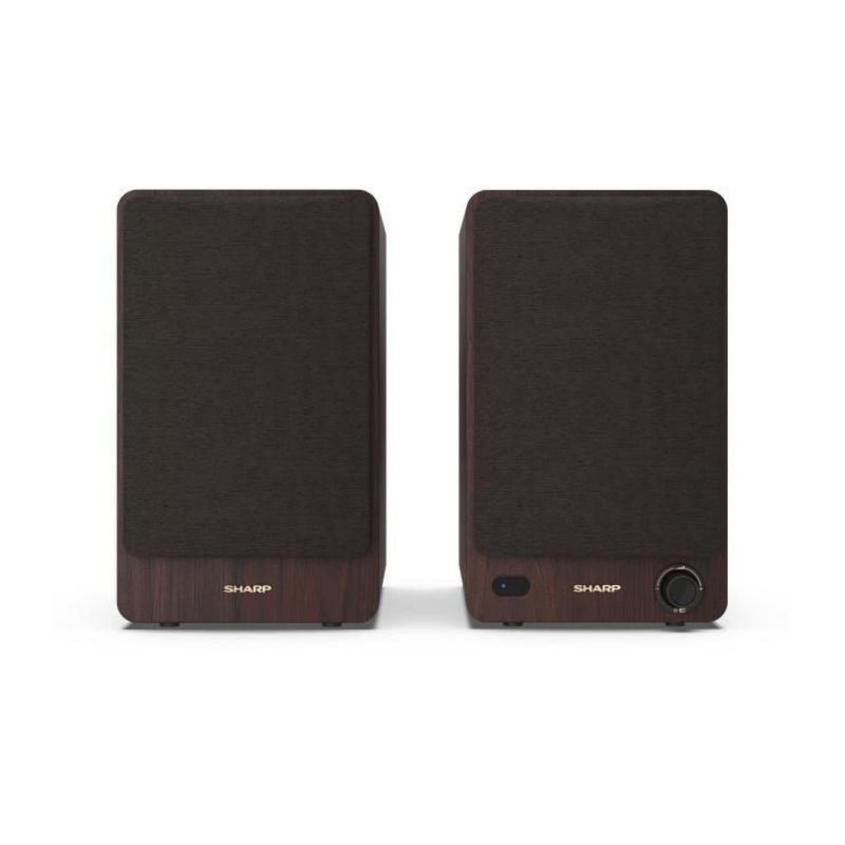 Sharp Haut-parleurs Bluetooth - SHARP - CP-SS30(BR) - Bibliotheque Marron - 2x 30W - 2 voies - Sans fil - 60W RMS