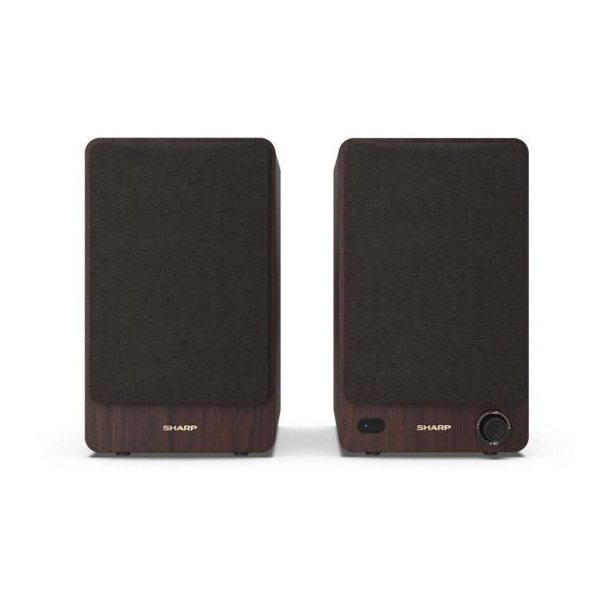 Sharp Haut-parleurs Bluetooth - SHARP - CP-SS30(BR) - Bibliotheque Marron - 2x 30W - 2 voies - Sans fil - 60W RMS