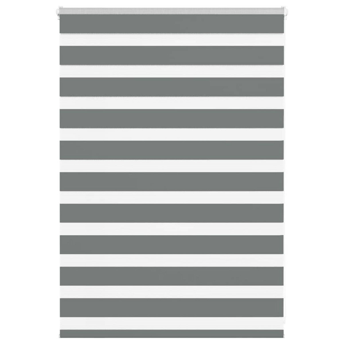 VIDAXL Store zebre gris fonce largeur du tissu 110,9 cm polyester