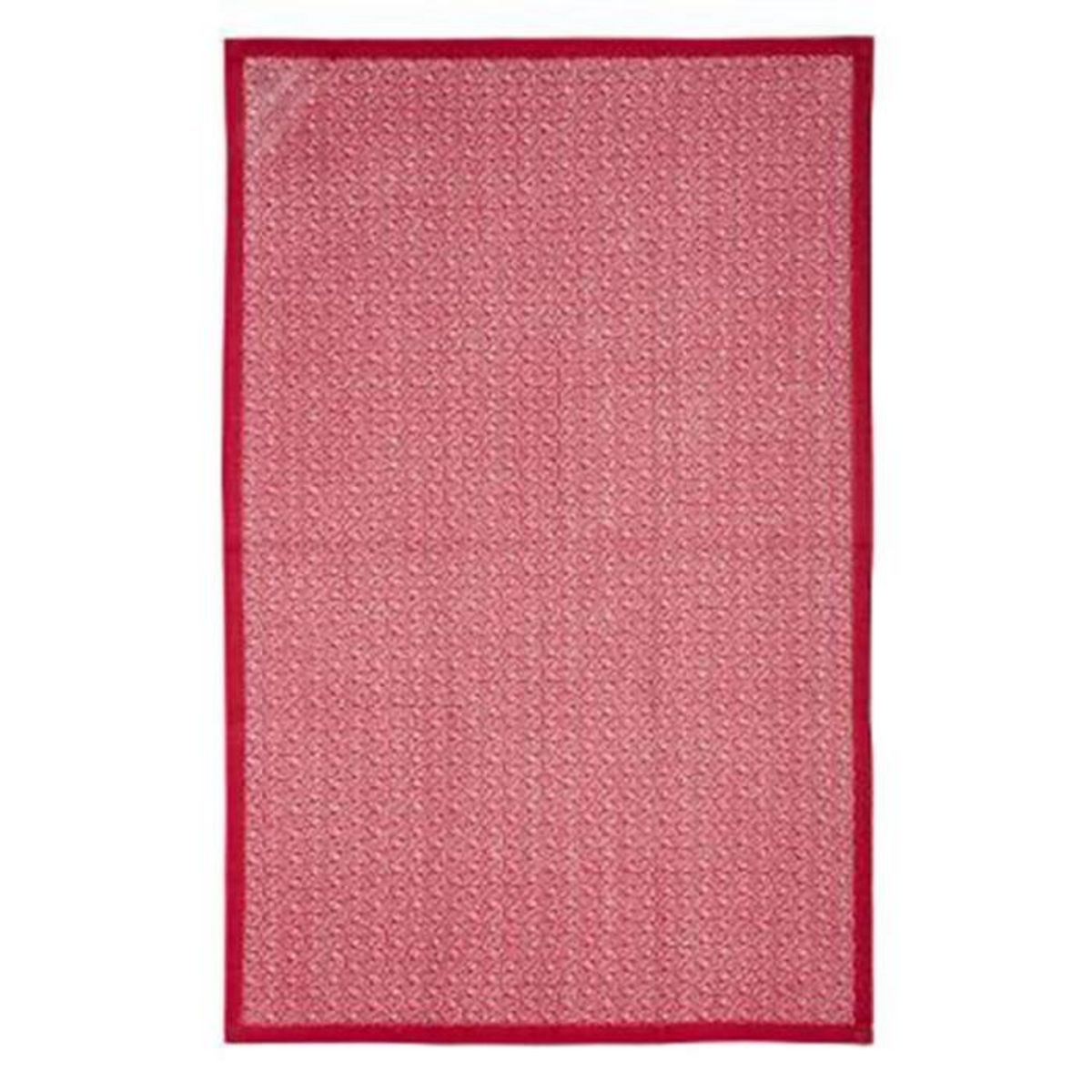 ATMOSPHERA Lot de 3 Torchons  Imprimé  45x70cm Rouge