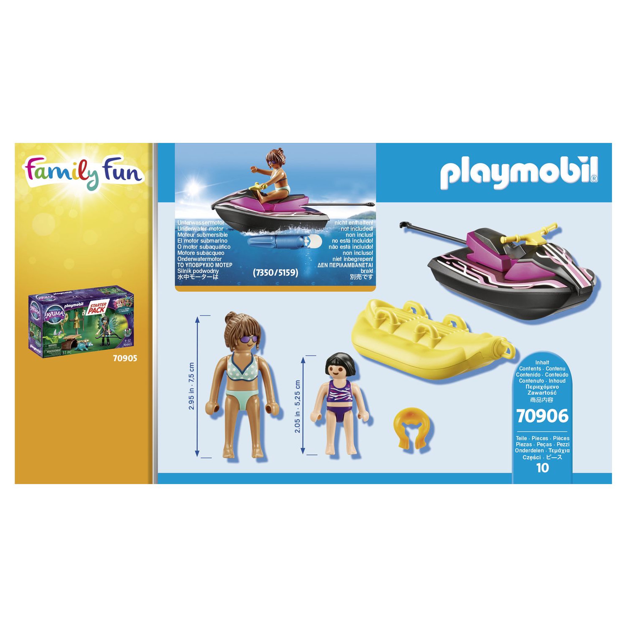 Voir la diapositive 3 : PLAYMOBIL 70906 - Family Fun - Starter Pack Scooter des mers et banane