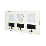 Paris Prix Patère Murale Vintage  Coeur  49cm Blanc