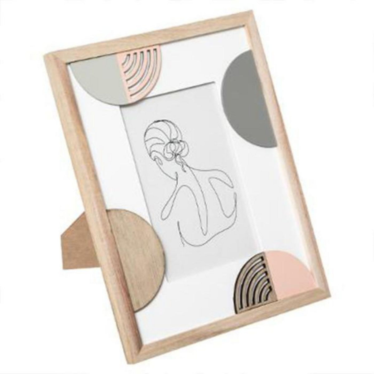 ATMOSPHERA Cadre Photo Design  Geo Thea  10x15cm Naturel