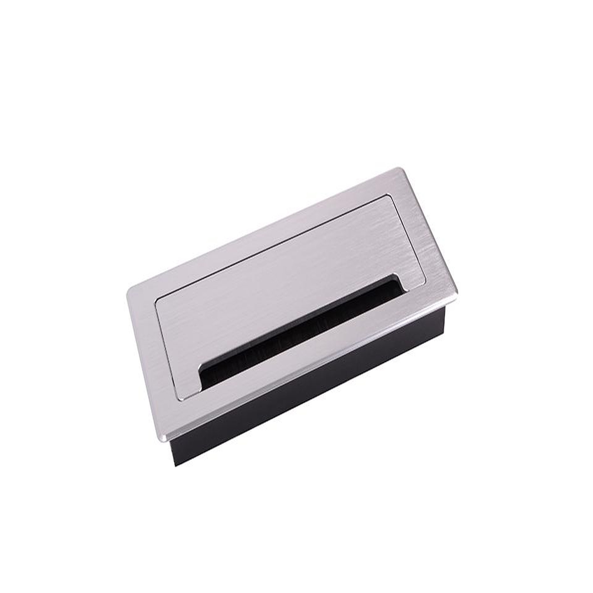 CENTRALE BRICO Passe-câble amorti alu 200x90x28mm alu brossé