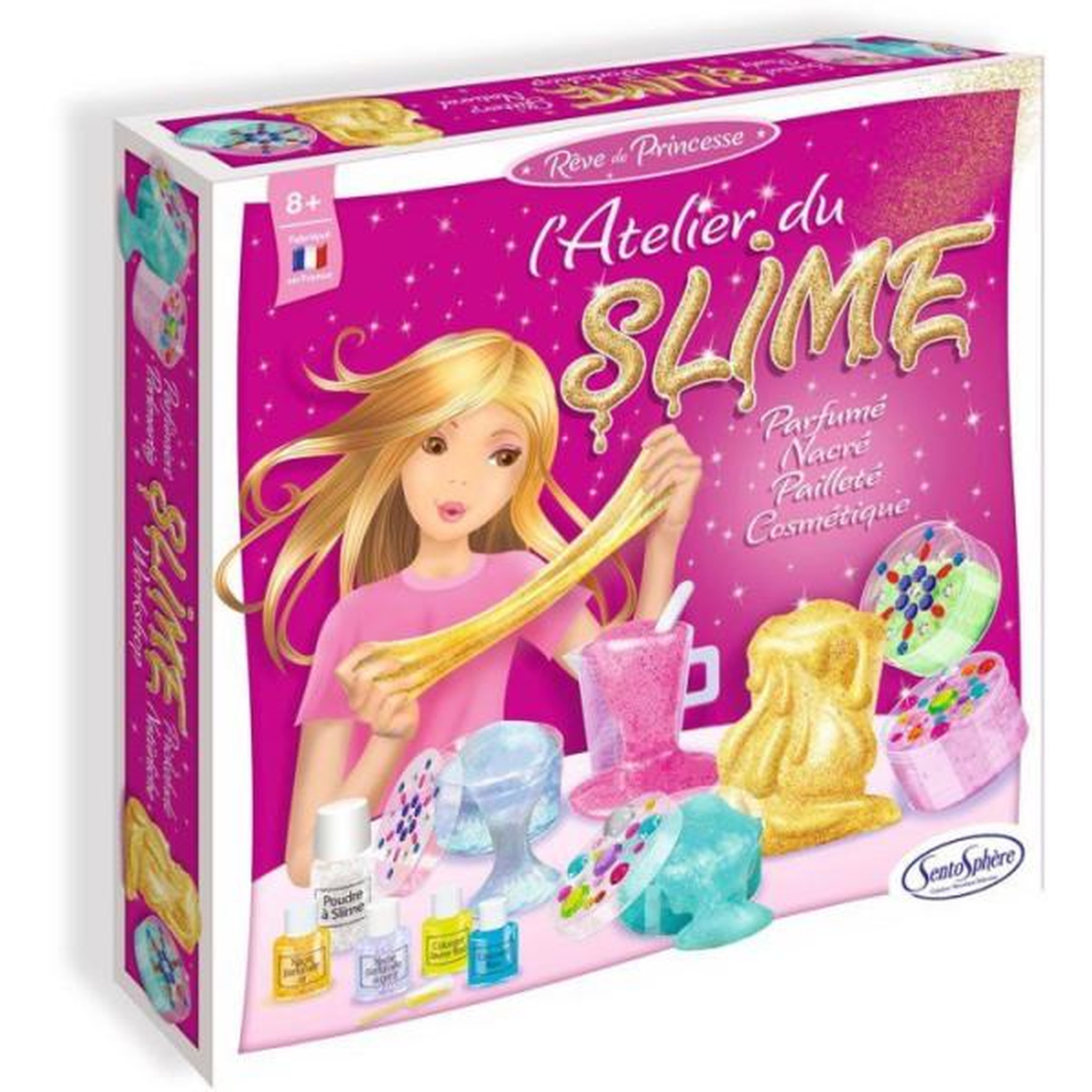Voir la diapositive 1 : Sentosphere Kit loisir Créatif - SENTOSPHERE - L'atelier du Slime - Gomme D'origine Natuelle - Colorants Cosmétiques - Des 8 ans