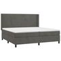 Voir la diapositive 4 : VIDAXL Sommier a lattes de lit matelas et LED Gris fonce 200x200 cm
