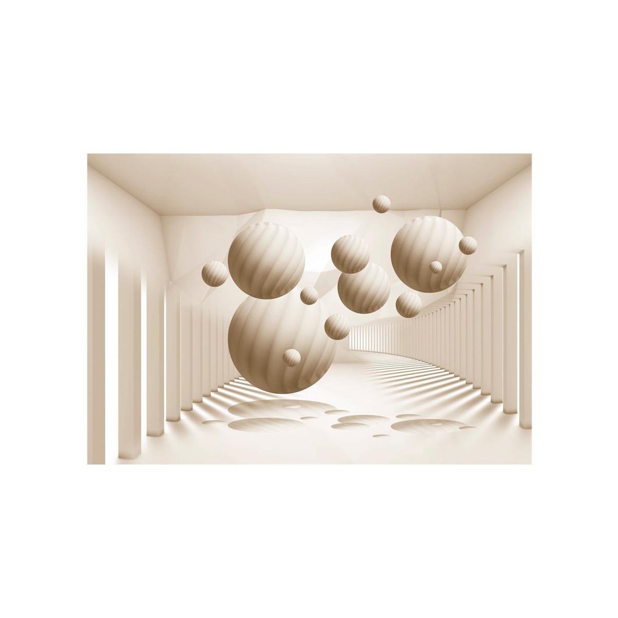 Voir la diapositive 2 : Paris Prix Papier peint  beige balls