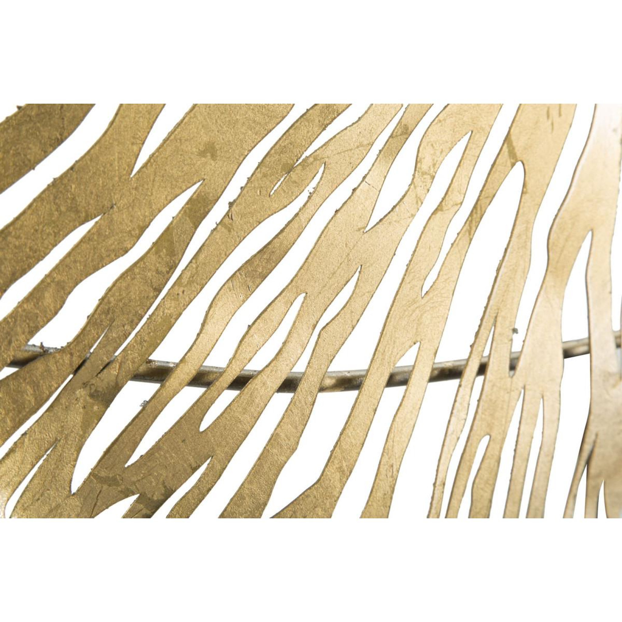 Voir la diapositive 5 : Paris Prix Décoration murale horizontale en métal  iris  115cm or