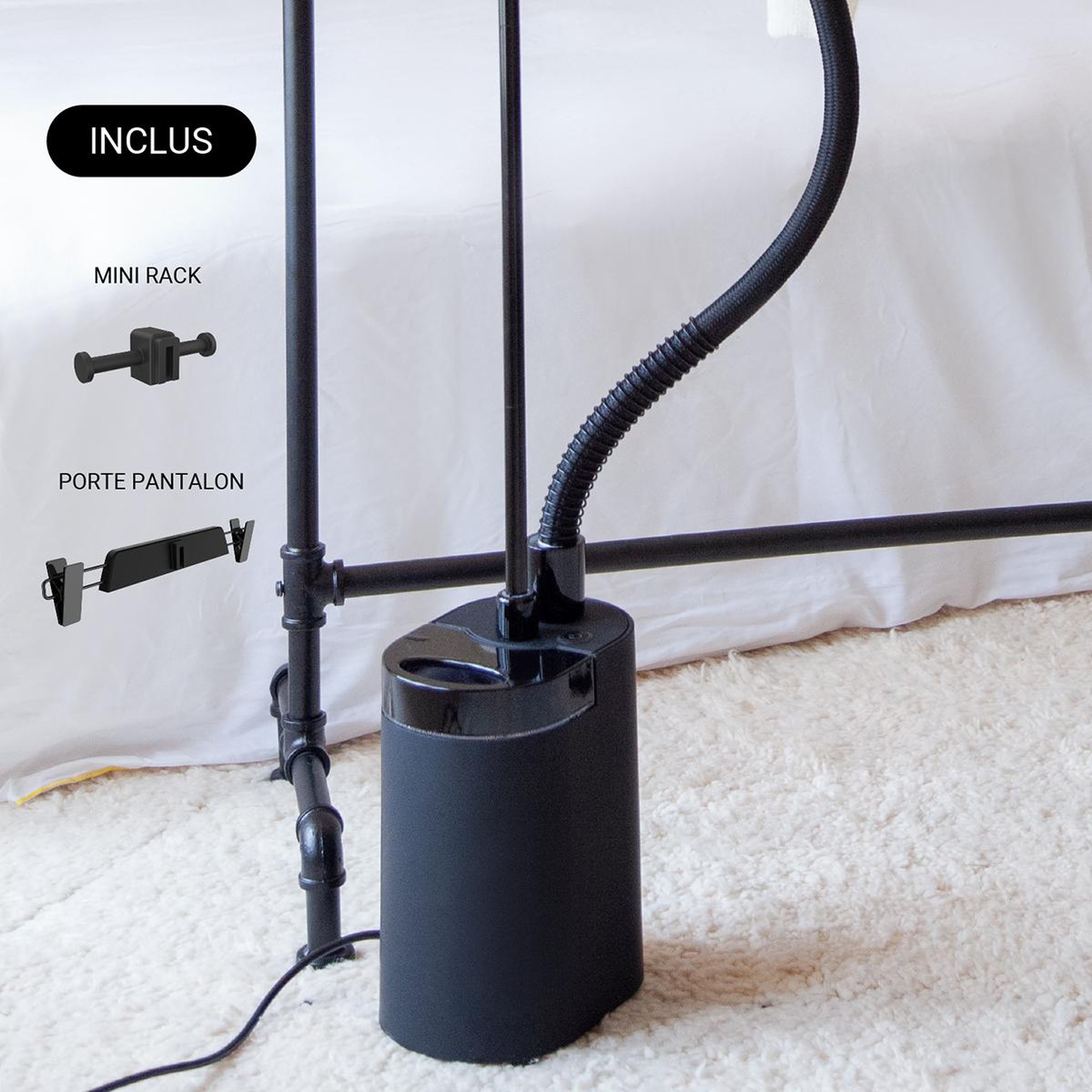 Voir la diapositive 2 : Steamone Défroisseur vapeur vertical 40g/min 1900w - uni900gb