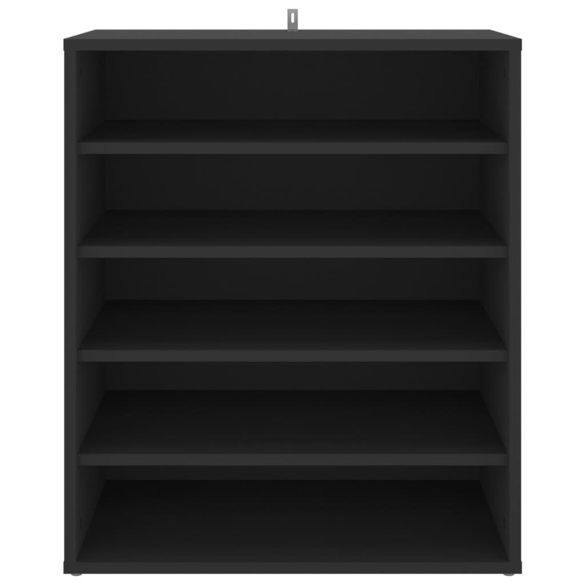 Voir la diapositive 3 : VIDAXL Armoire a chaussures Noir 60x35x70 cm Bois d'ingenierie