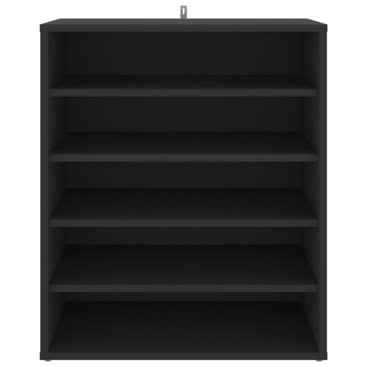 VIDAXL Armoire a chaussures Noir 60x35x70 cm Bois d'ingenierie