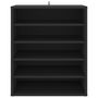 Voir la diapositive 3 : VIDAXL Armoire a chaussures Noir 60x35x70 cm Bois d'ingenierie