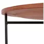 Paris Prix Table d'Appoint Design  Kwiko  46cm Noyer