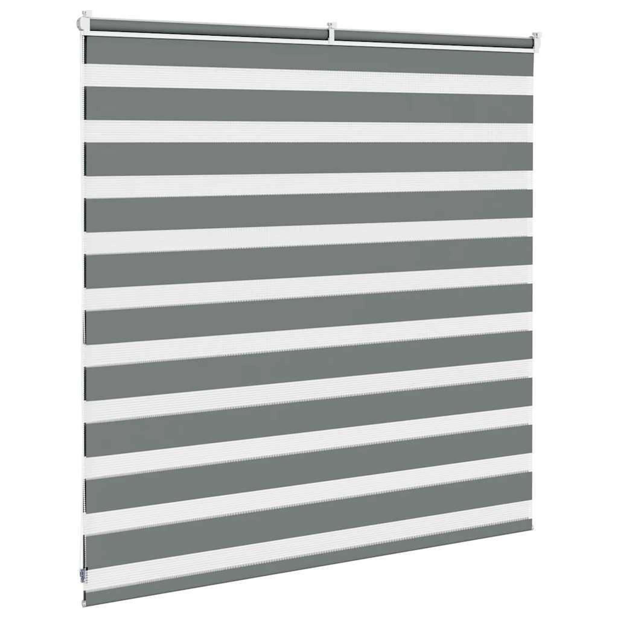 Voir la diapositive 4 : VIDAXL Store zebre gris fonce largeur du tissu 145,9 cm polyester