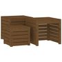Voir la diapositive 2 : VIDAXL Ensemble de boîtes de jardin 3 pcs marron miel bois pin massif