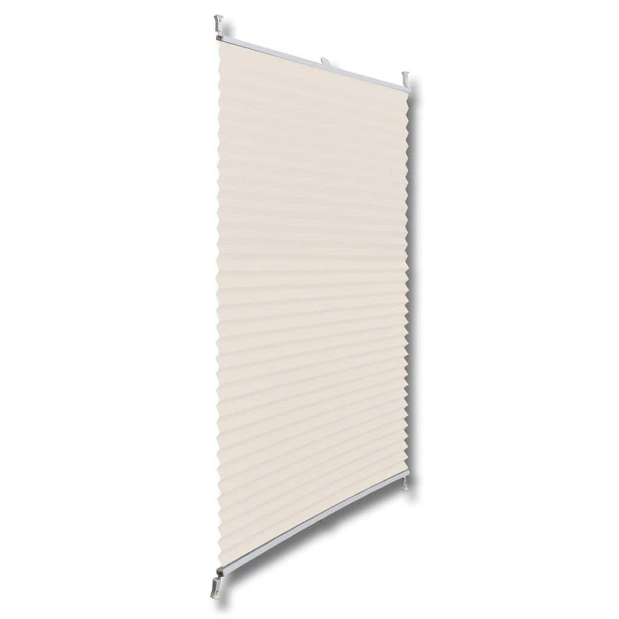 Voir la diapositive 3 : VIDAXL Store plisse 90x125 cm Creme