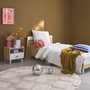 Voir la diapositive 2 : SWEEEK Lit enfant 90 x 190cm effet bois. couleur blanc et bois