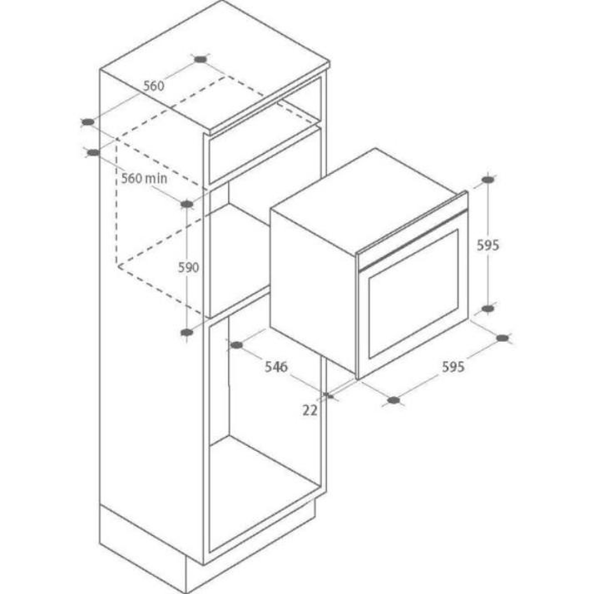 Voir la diapositive 4 : Candy Four intégrable multifonction 70l 60cm pyrolyse inox - fct686xwifi