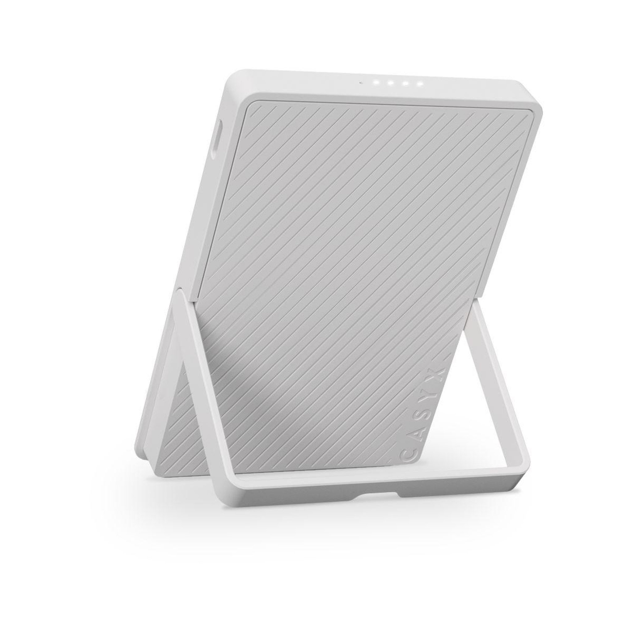 Voir la diapositive 4 : CASYX Batterie externe 5000 mah qi2 magsafe avec bequille gris