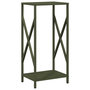 Voir la diapositive 2 : VIDAXL Portant de bois chauffage vert olive 34x25x70 cm