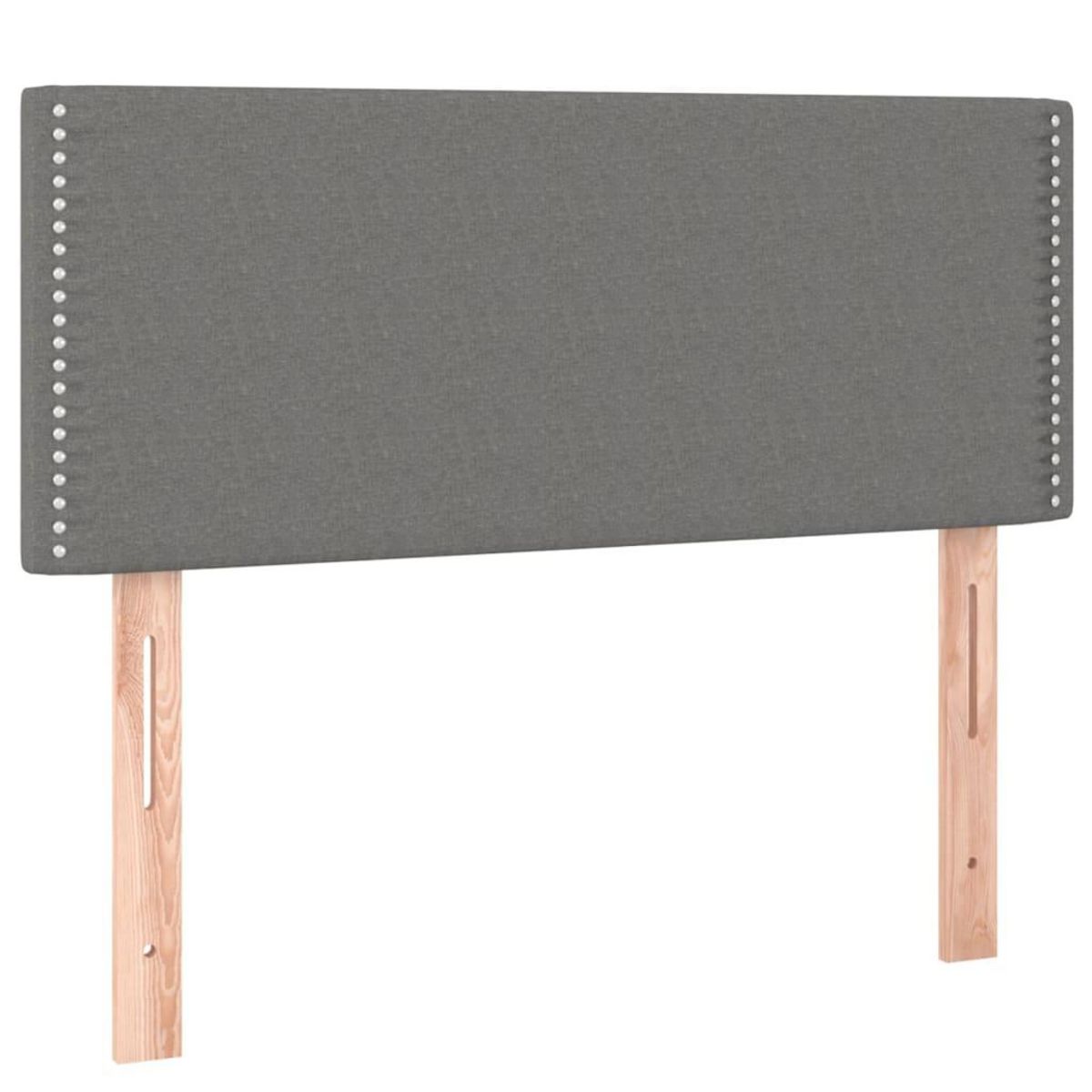VIDAXL Tete de lit Gris fonce 100x5x78/88 cm Tissu