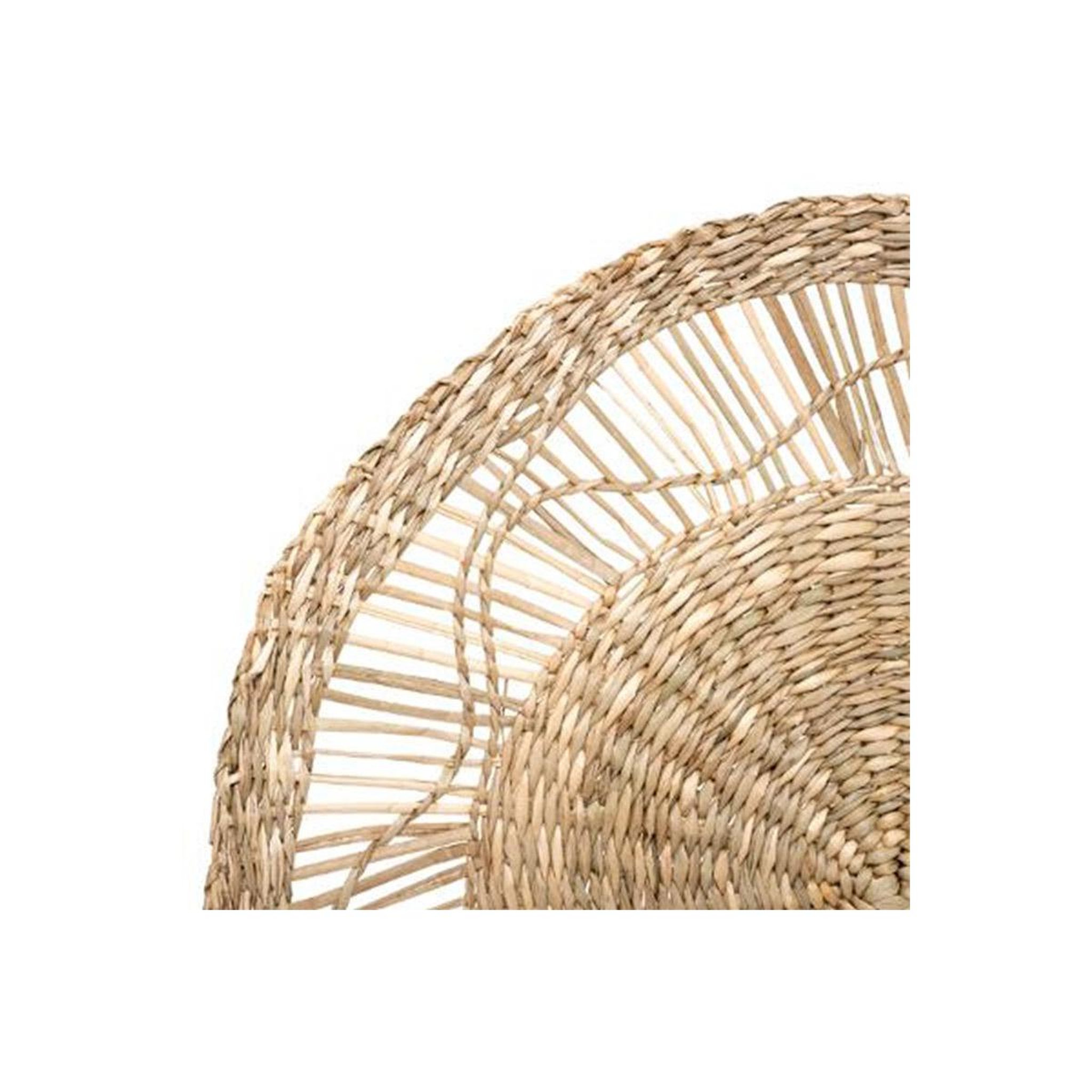 Voir la diapositive 5 : ATMOSPHERA Décoration murale ronde  seagrass  38cm naturel