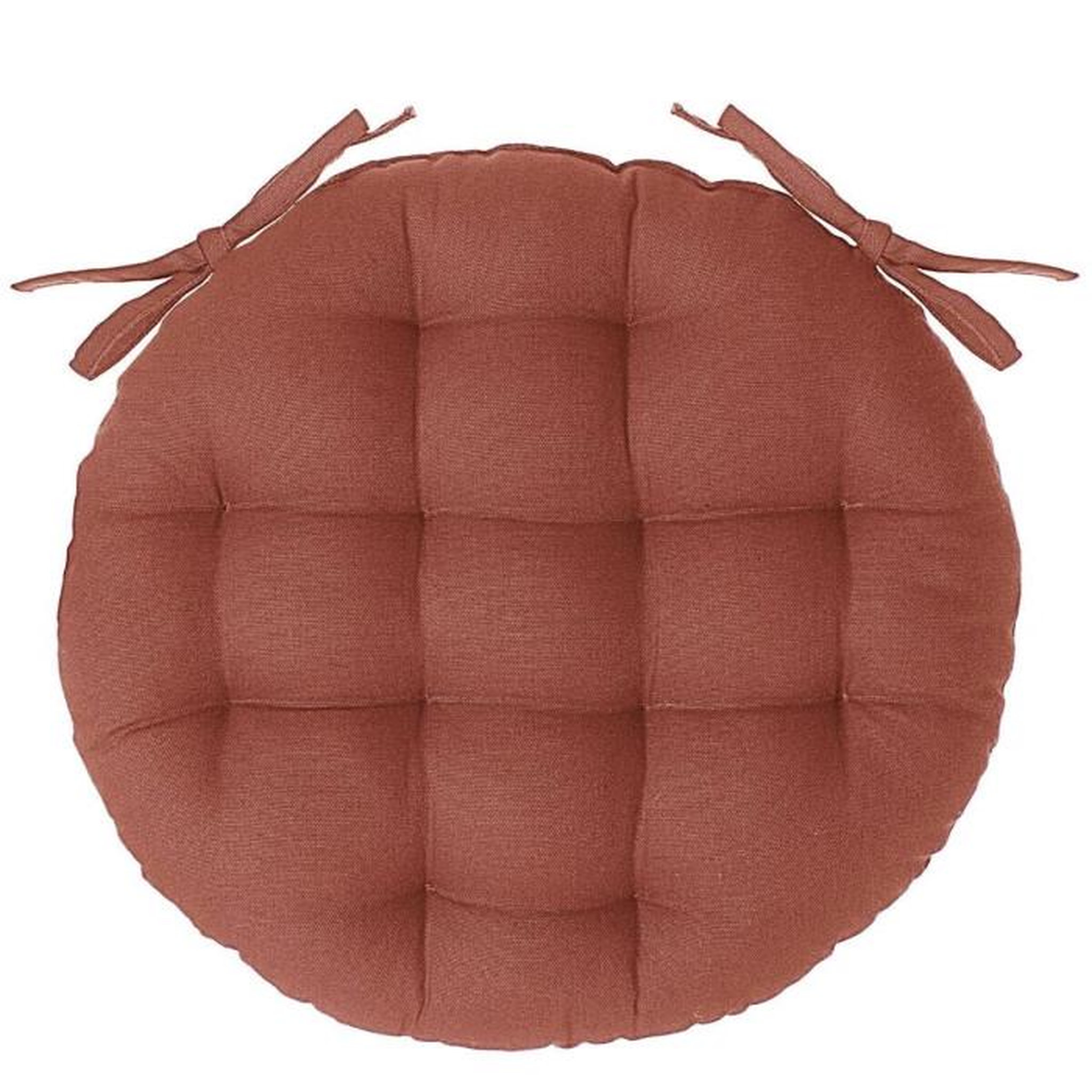 ATMOSPHERA Galette de Chaise Ronde  Leana  38cm Terracotta