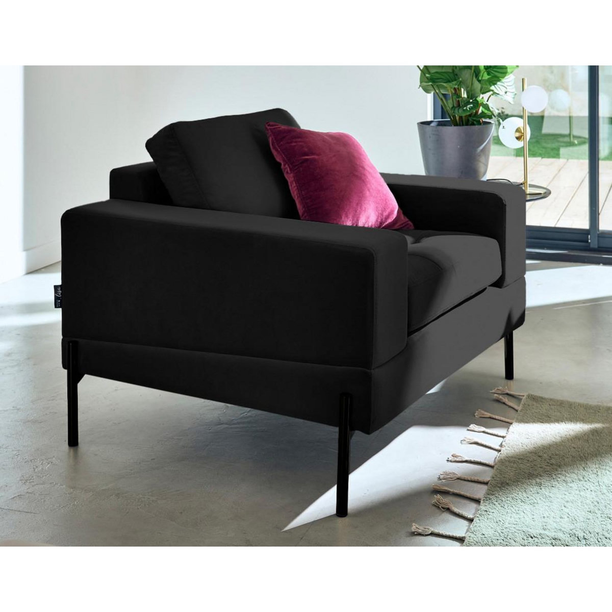 LISA DESIGN Isaure - fauteuil en velours