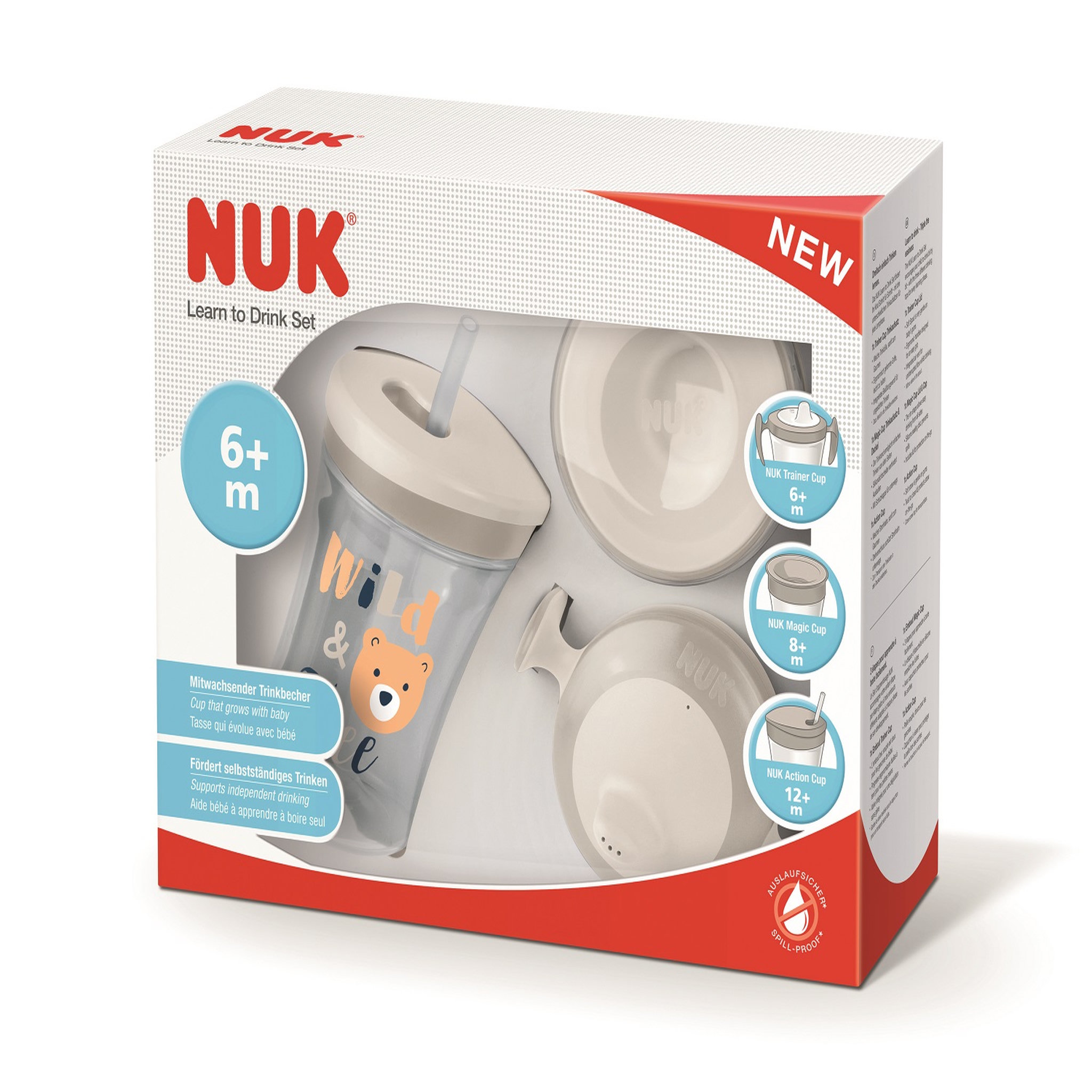 Voir la diapositive 2 : NUK Set d'apprentissage Evolution Cup - 1 tasse et 2 embouts