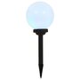 VIDAXL Lampe LED spherique solaire d'exterieur 3 pcs 20 cm RVB