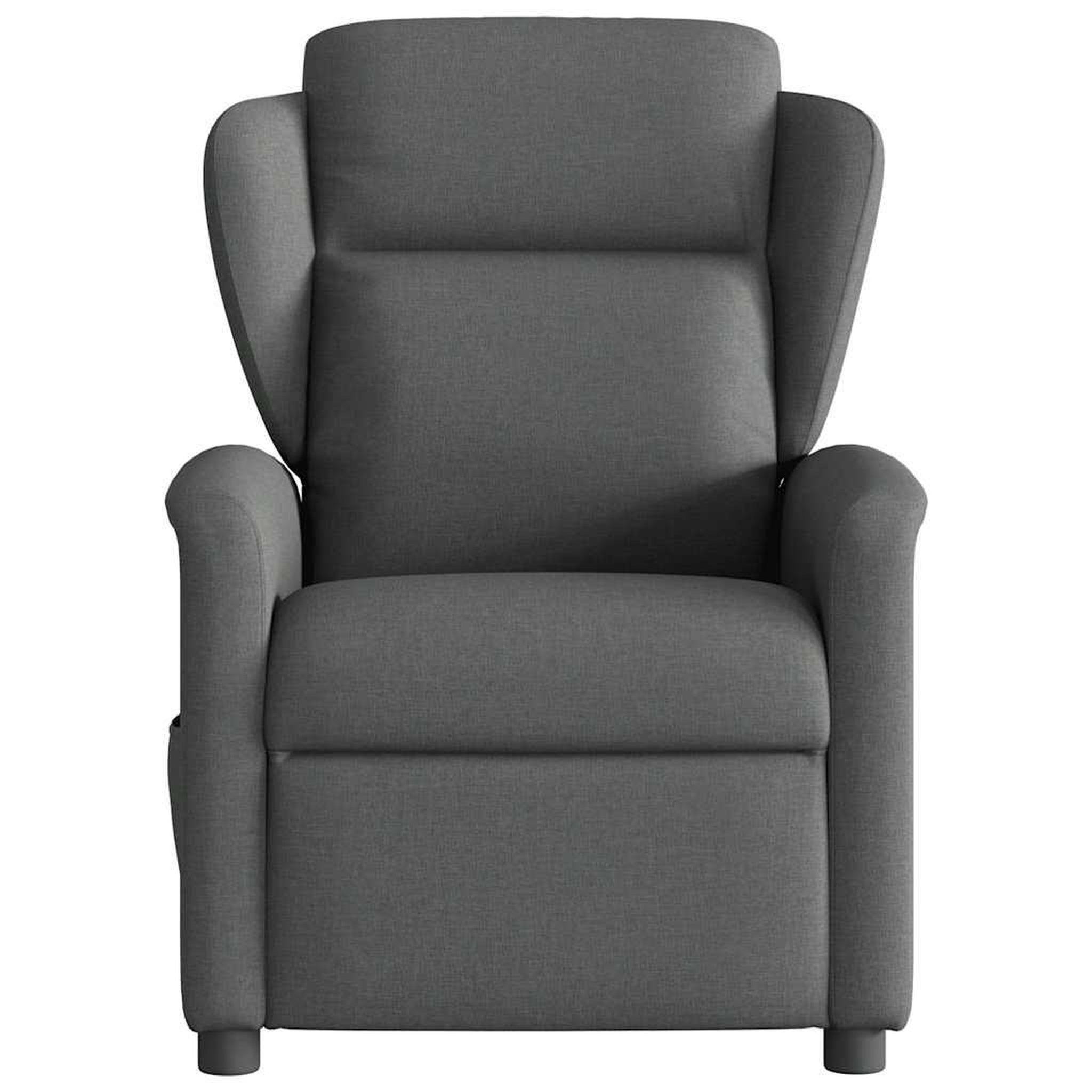 Voir la diapositive 5 : VIDAXL Fauteuil inclinable de massage electrique gris fonce tissu