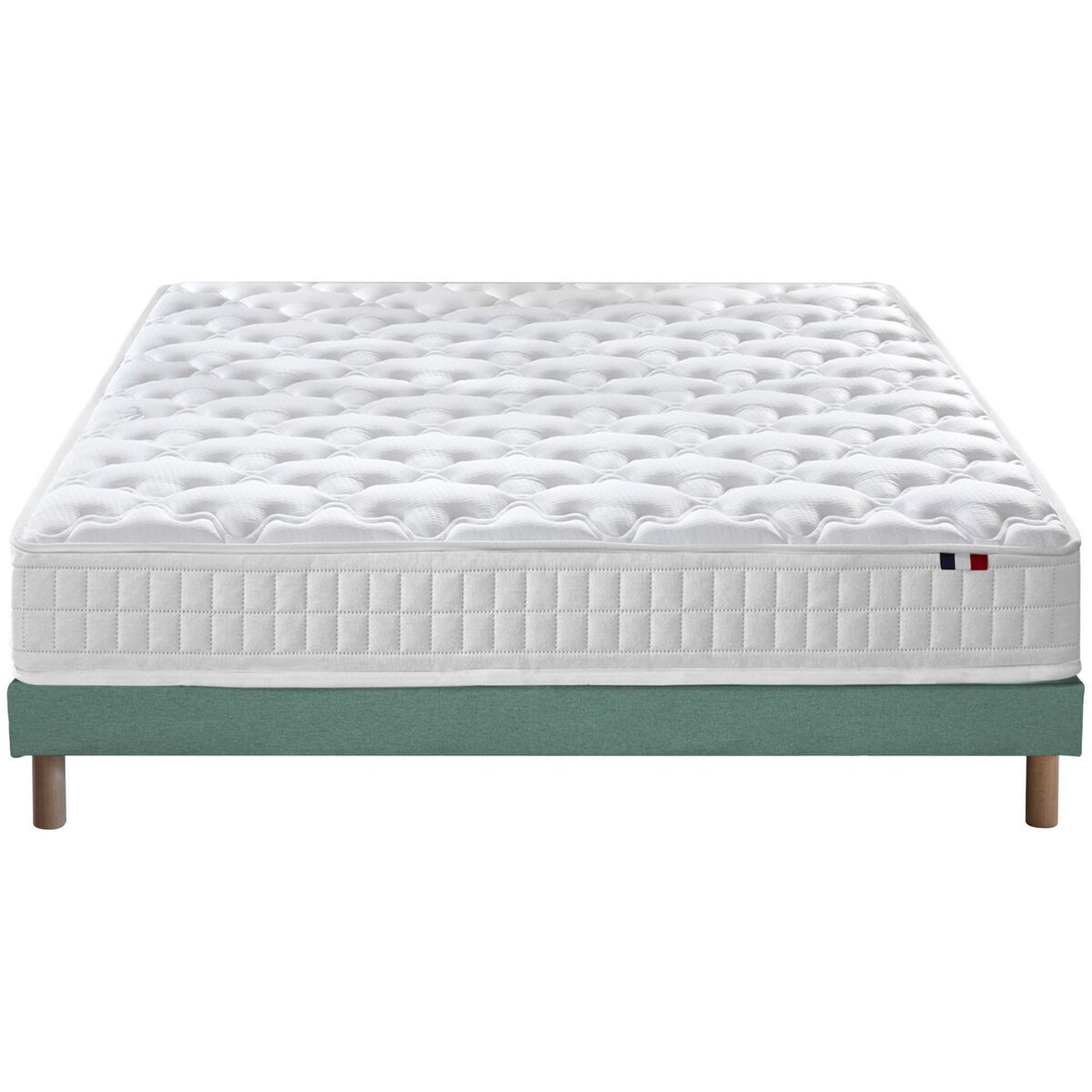 IDLITERIE Ensemble matelas ressorts ensachés, SPECTRE + Sommier tapissier