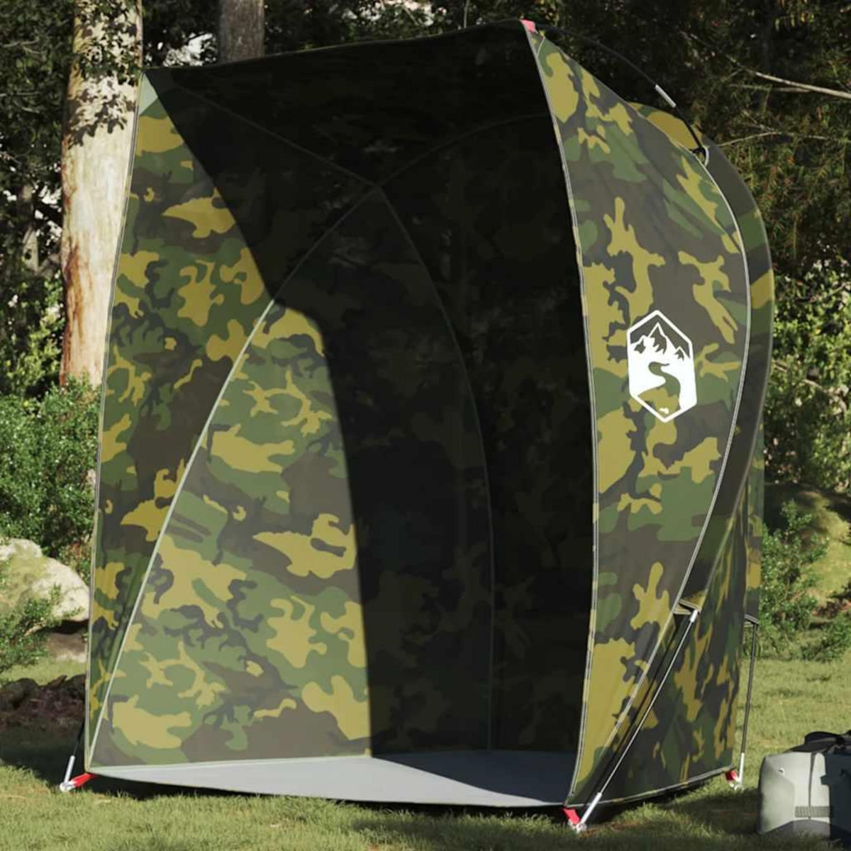 VIDAXL Tente de peche camouflage impermeable