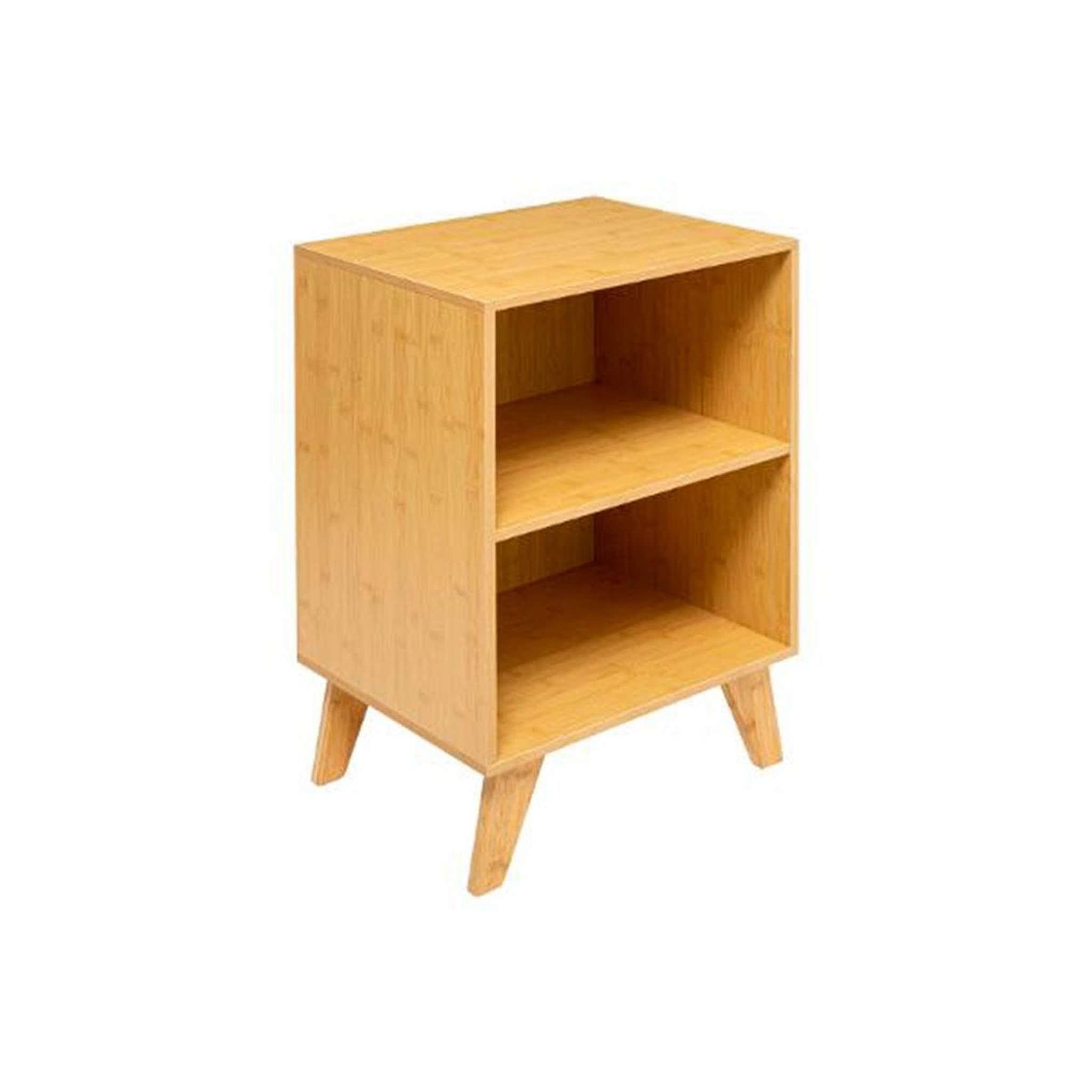 Voir la diapositive 1 : FIVE Étagère 2 niveaux bambou  bathnm  70cm naturel