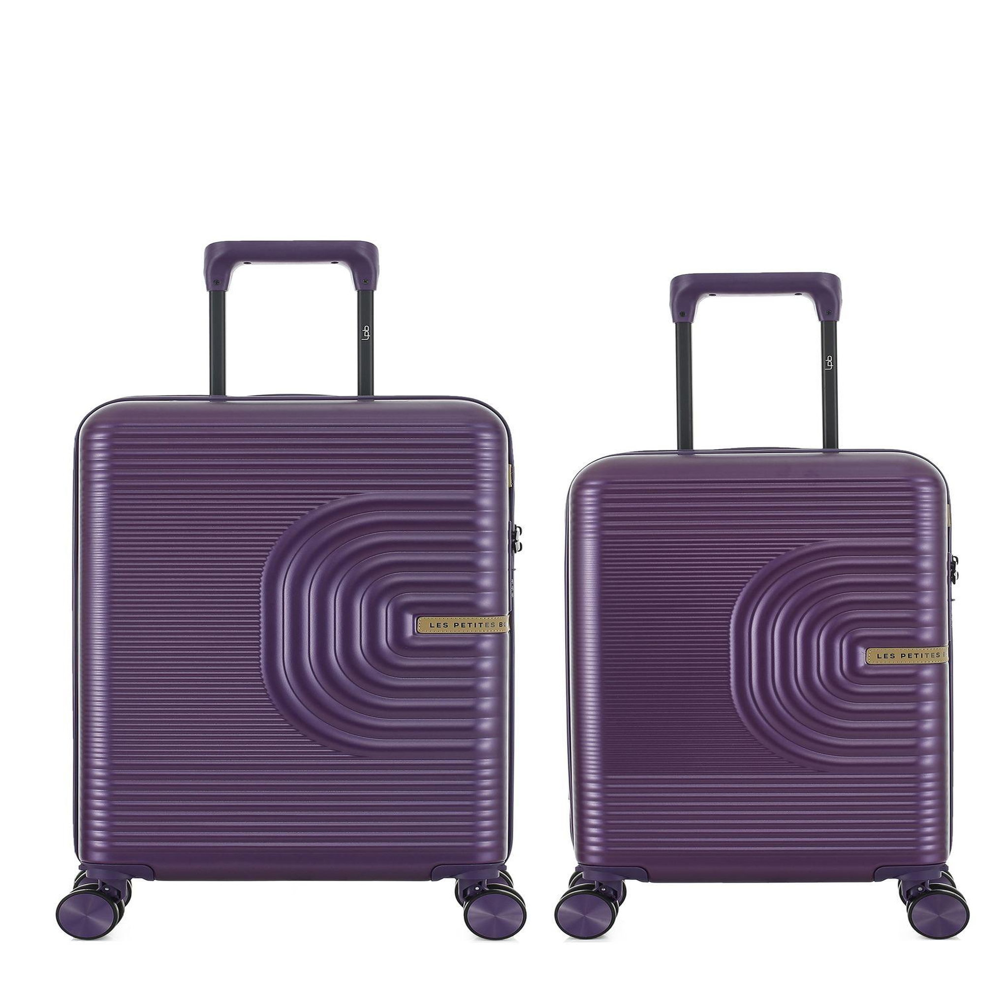LES P'TITES BOMBES LPB Lot de 2 Valises Rigides Cabine et Cabine XS CELIA