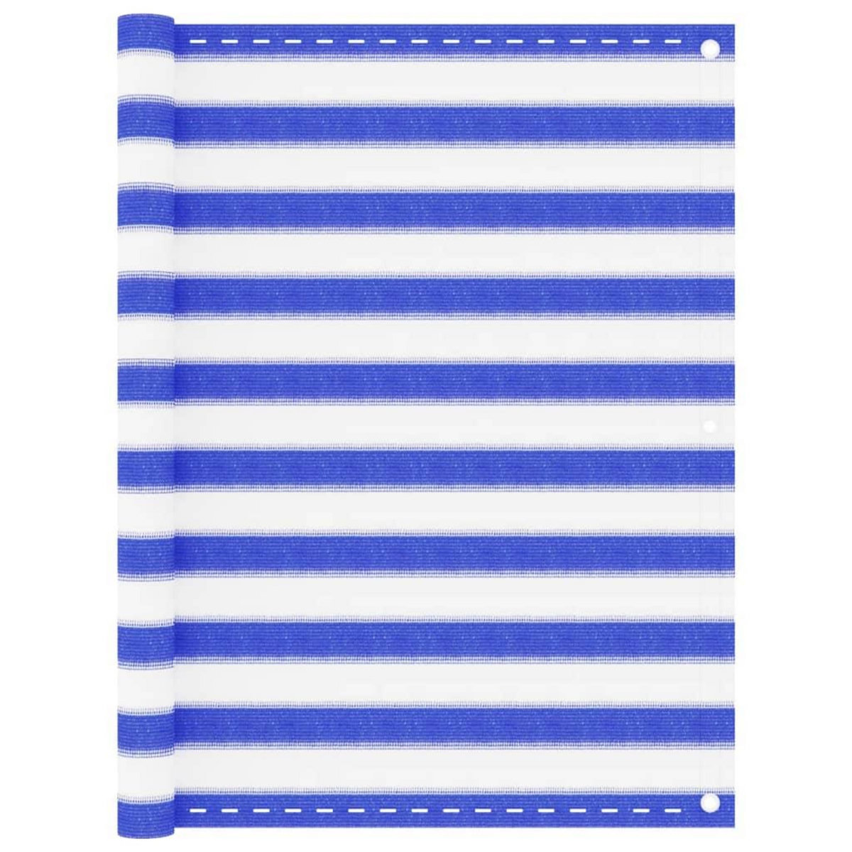 VIDAXL Ecran de balcon Bleu et blanc 120x600 cm PEHD