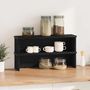 Voir la diapositive 2 : VIDAXL Étagères de cuisine empilables 2 pcs noir 50x15x16 cm