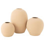 Voir la diapositive 2 : Paris Prix Vase Déco en Argile  Cassia  28cm Beige