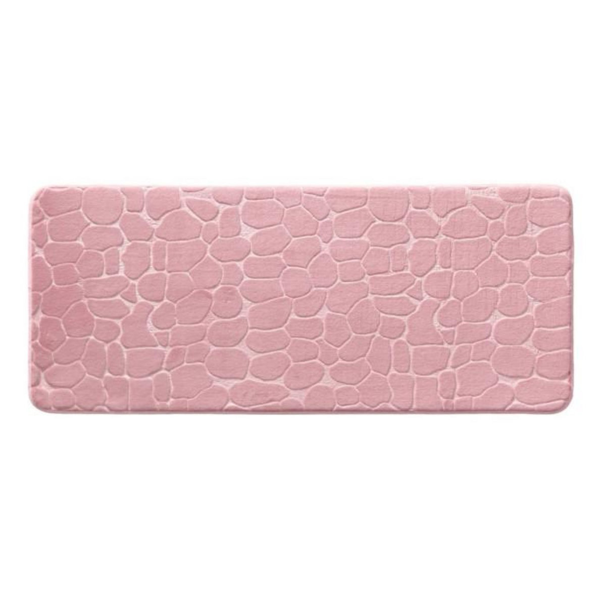 Paris Prix Tapis de Bain  Ricochet  50x120cm Rose Poudré