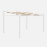 SWEEEK Toile de toit pour tonnelle 3x4m Murum - toile de rechange pergola, toile de remplacement. Coloris disponibles : Marron, Beige, Gris