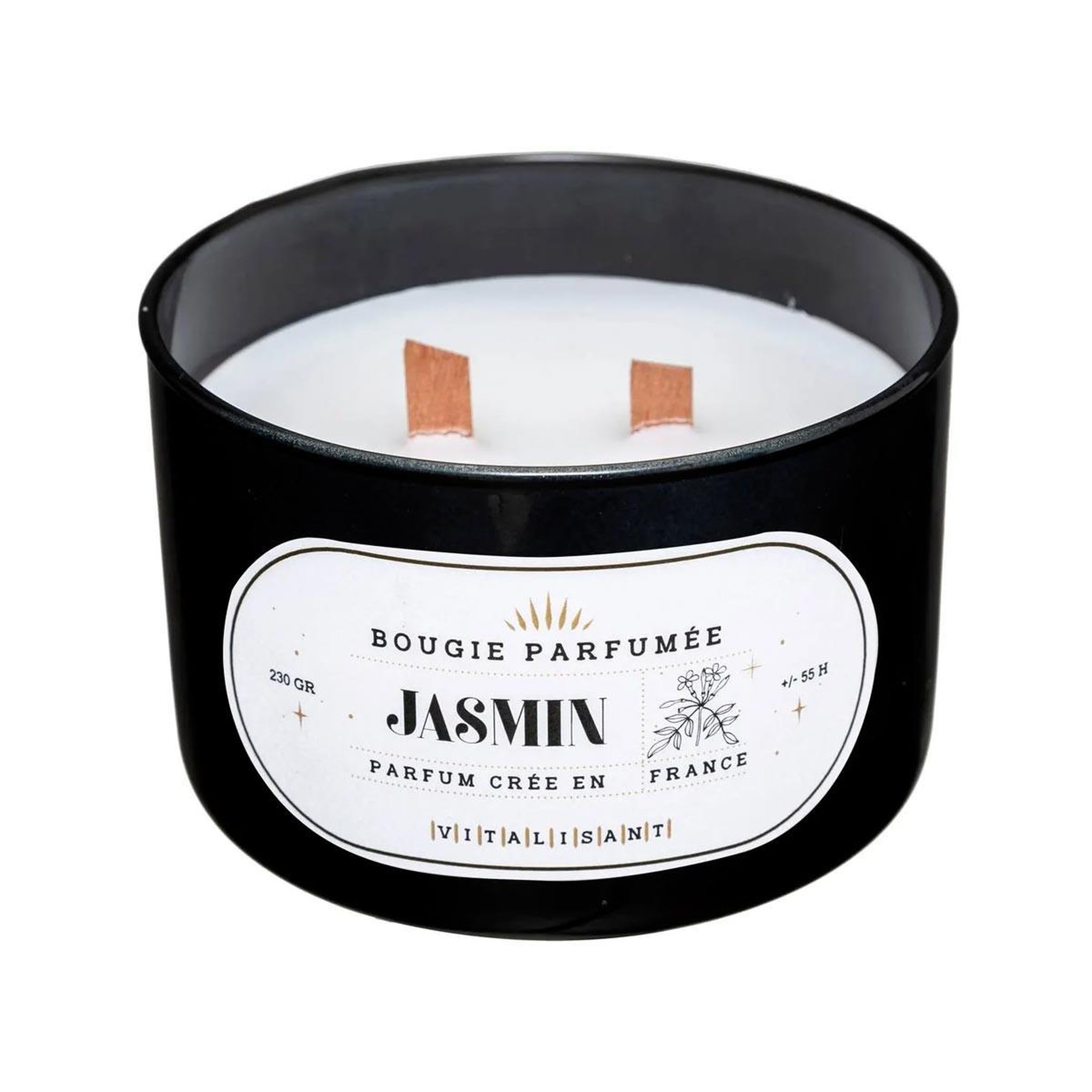 COMPTOIR DE LA BOUGIE Bougie parfumée en verre  snow  470g jasmin