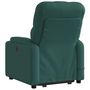 Voir la diapositive 5 : VIDAXL Fauteuil inclinable de massage Vert fonce Tissu