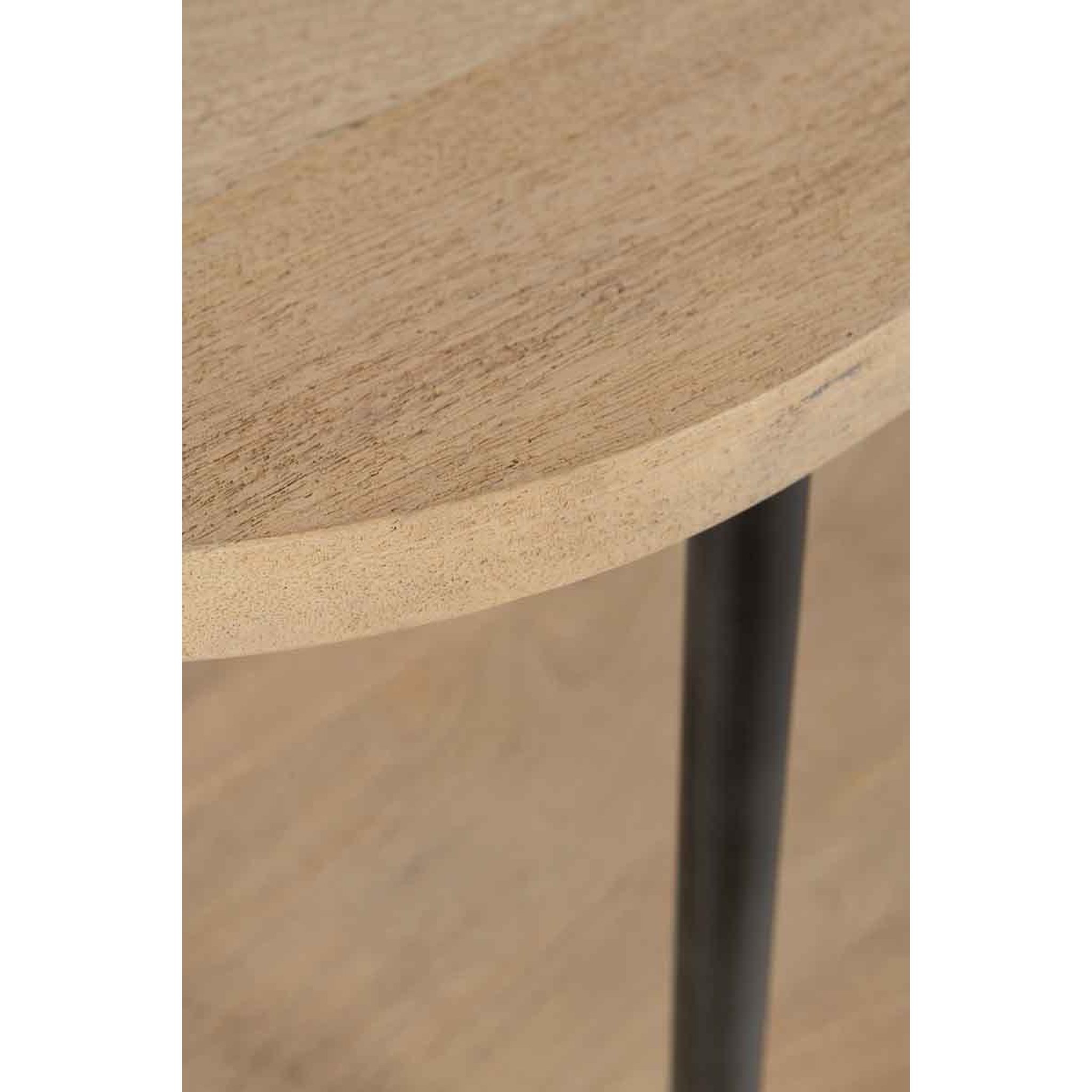 Voir la diapositive 4 : J-LINE Console 3 Niveaux en Bois  Eli  140cm Naturel