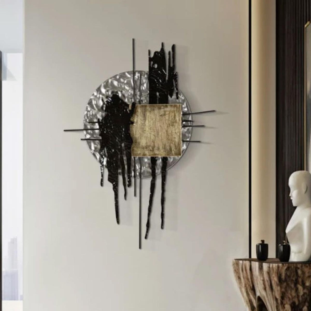Paris Prix Déco Murale en Métal  Cripton  71cm Multicolore