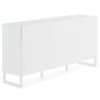 Voir la diapositive 2 : BEST MOBILIER Sofia - buffet bas - blanc mat - 165 cm