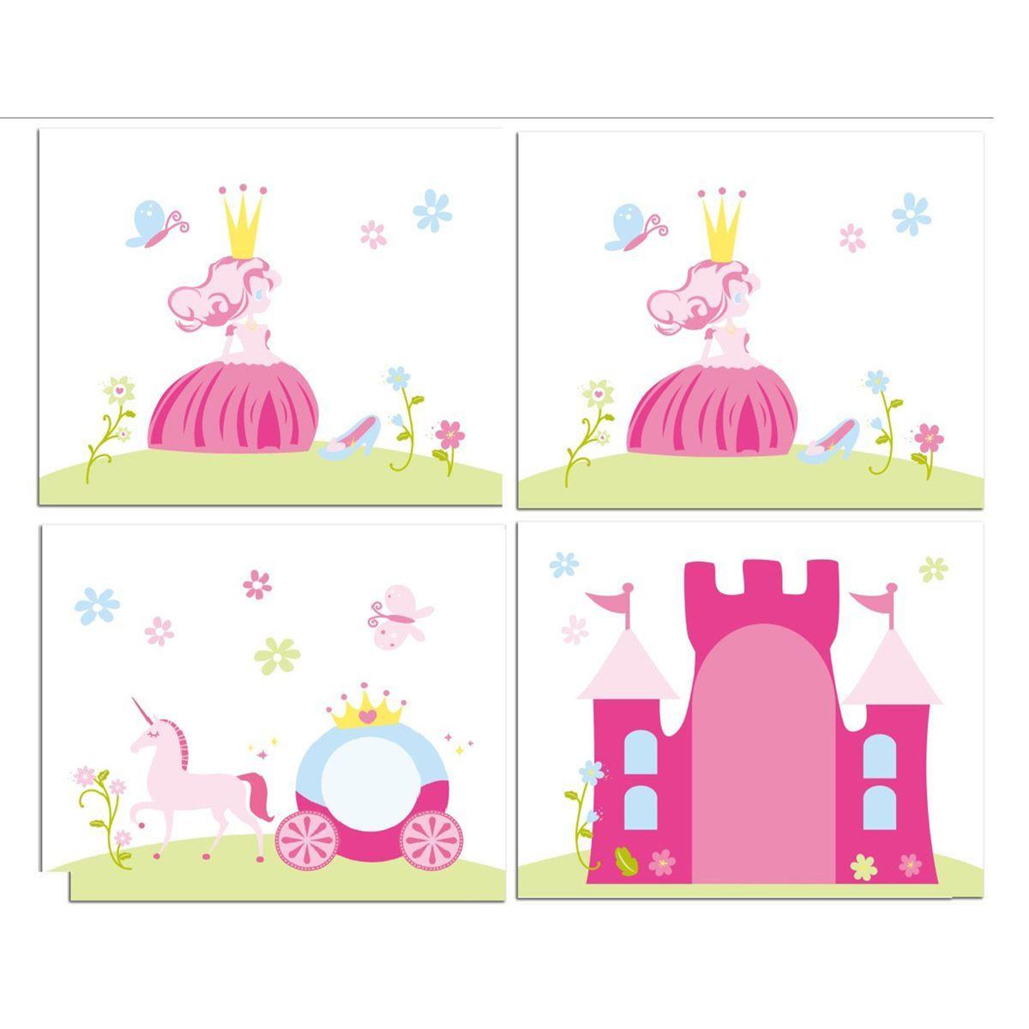 Voir la diapositive 3 : Paris Prix Pack - lit enfant, toboggan, tente & tunnel  pino princesse  blanc