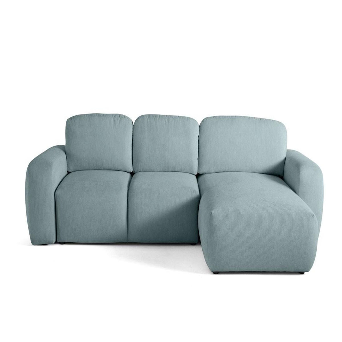 LISA DESIGN Sorrente - canapé d'angle réversible - convertible avec coffre - 4 places - en tissu texturé